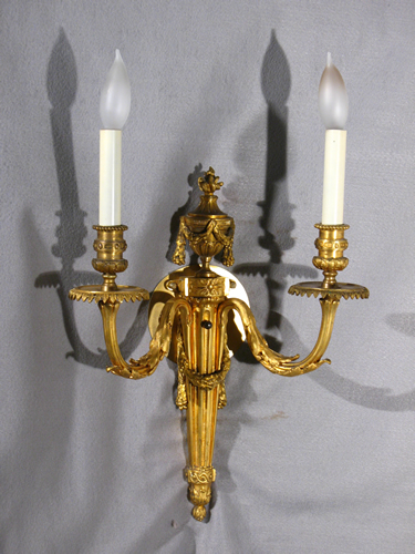 Classical Bronze Sconces with D'Ore Finish